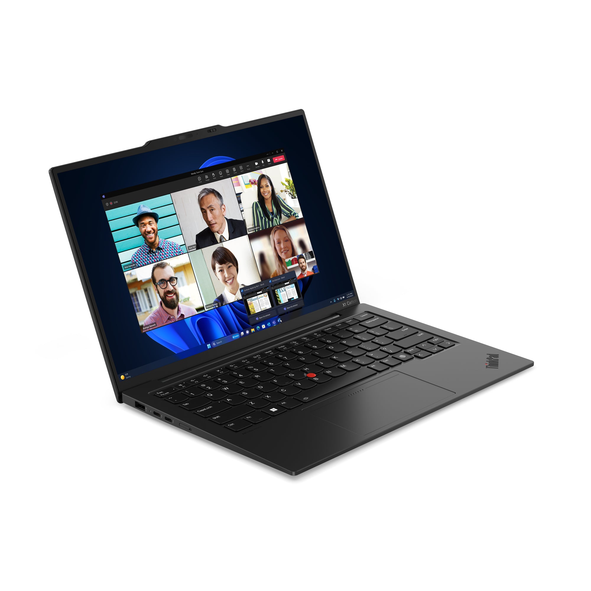 Lenovo ThinkPad X1 Carbon Gen 12 Intel Core Ultra 7 155U Laptop 35.6 cm (14") WUXGA 32 GB LPDDR5x-SDRAM 1 TB SSD Wi-Fi 6E (802.11ax) Windows 11 Pro English Black 21KC004TMH
