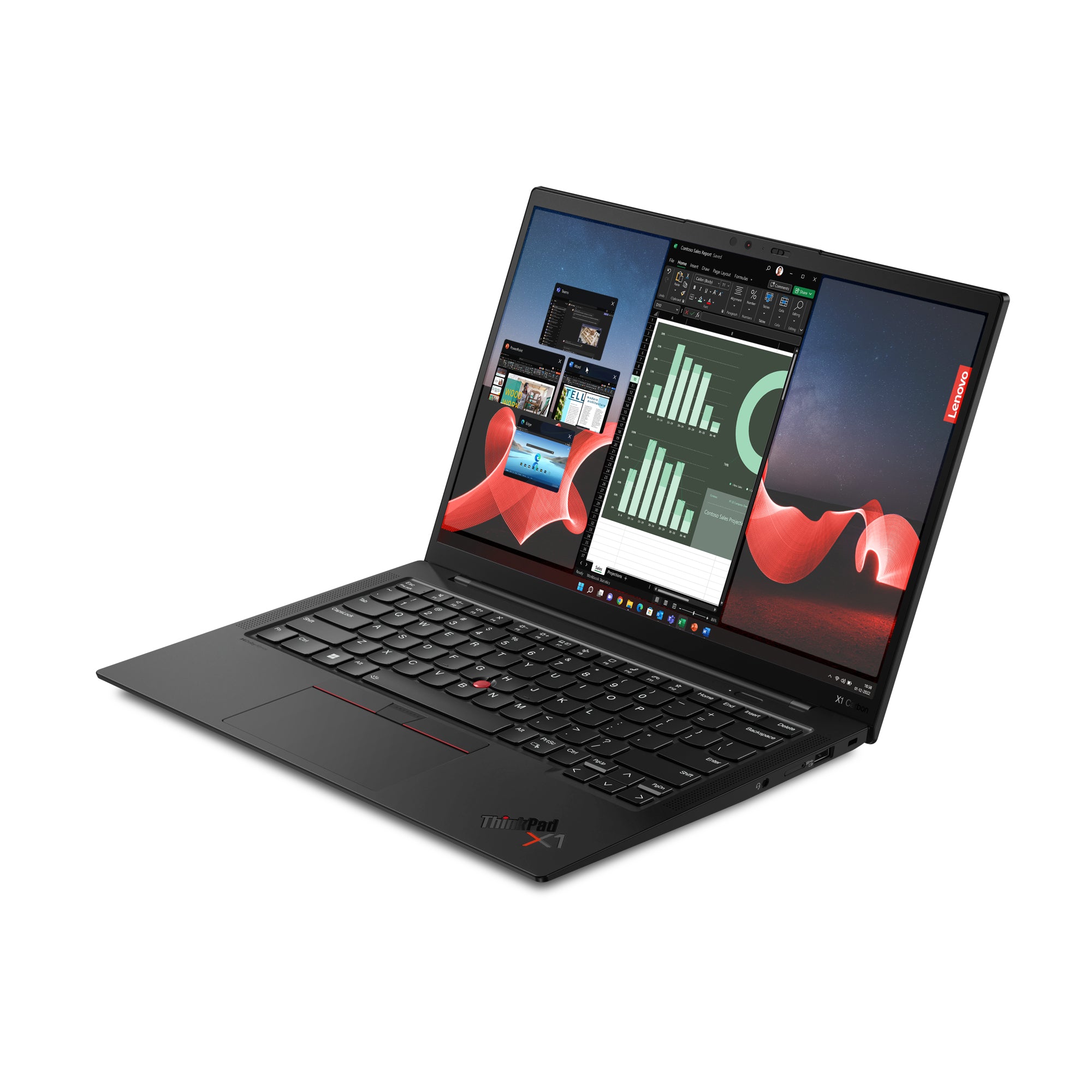Lenovo ThinkPad X1 Carbon Gen 11 Intel® Core™ i5 i5-1335U Laptop 35.6 cm (14") WUXGA 16 GB LPDDR5-SDRAM 512 GB SSD Wi-Fi 6E (802.11ax) Windows 11 Pro English Black 21HM004HMH