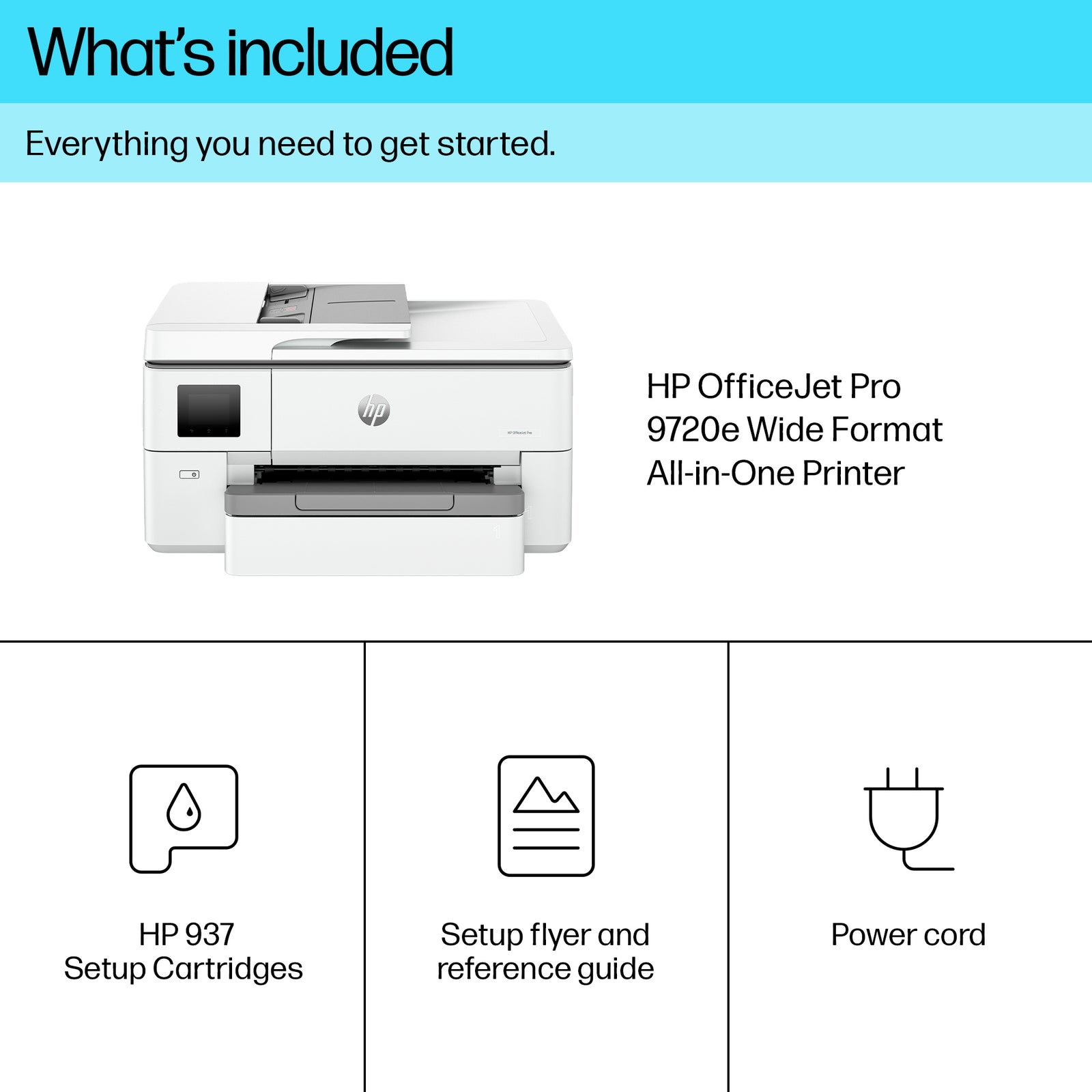 HP OfficeJet Pro 9720e A3 Colour Multifunction Inkjet Printer