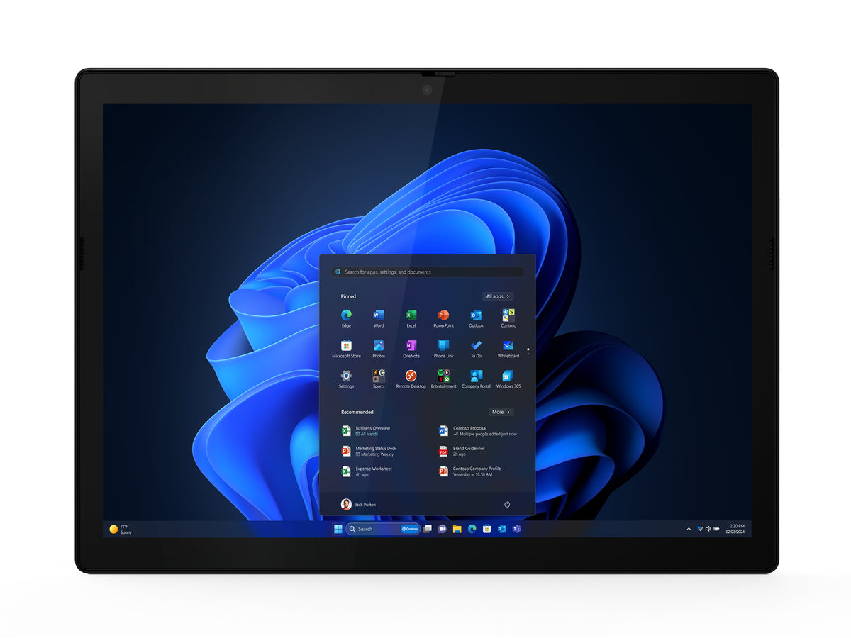 Lenovo ThinkPad X12 Detachable Gen 2 Intel Core Ultra 7 164U Hybrid (2-in-1) 31.2 cm (12.3") Touchscreen 16 GB LPDDR5x-SDRAM 512 GB SSD Wi-Fi 6E (802.11ax) Windows 11 Pro Black Spanish 21LLS1J30U