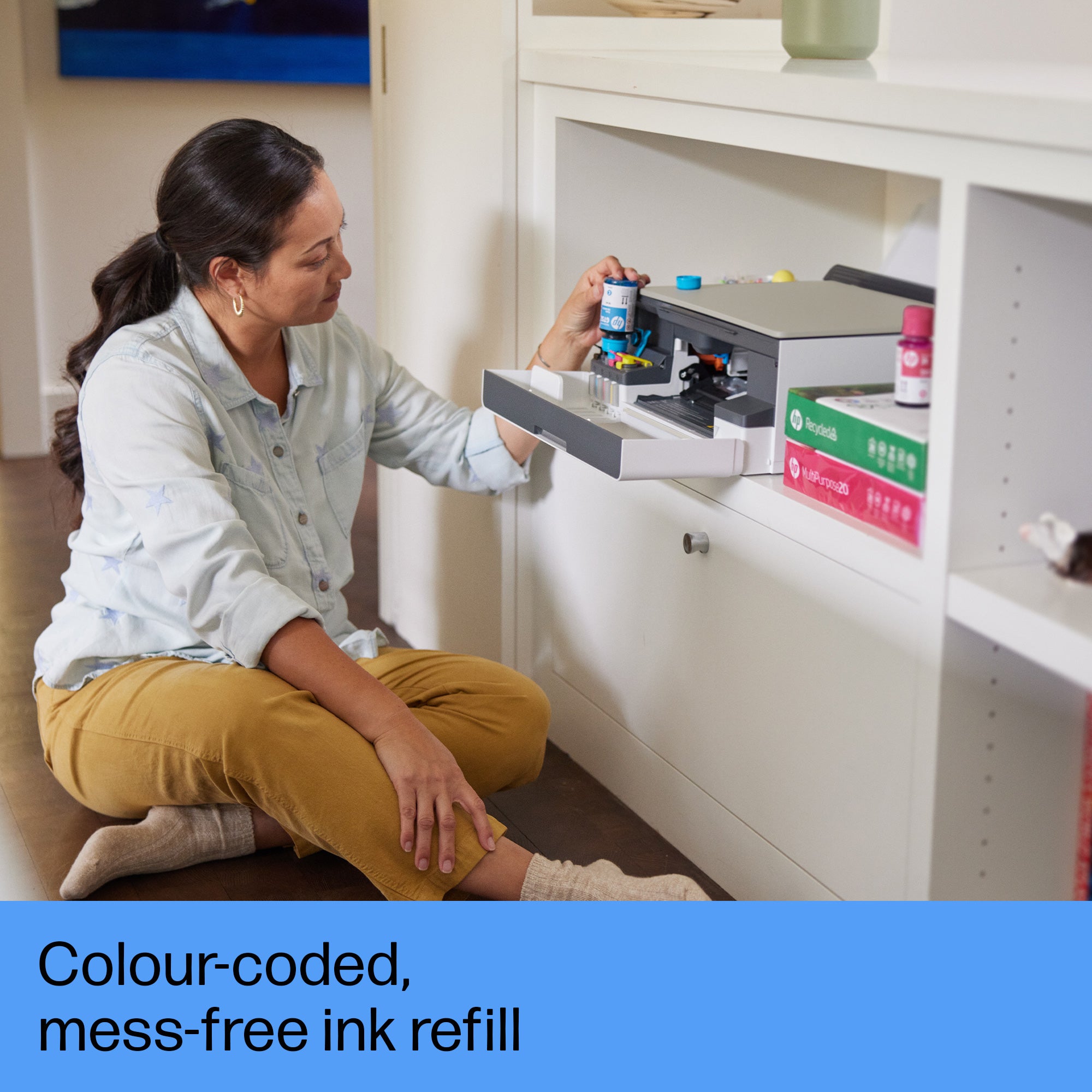 HP Smart Tank 5107 Wireless All-in-One Color Printer, Copier, Scanner 5D1B1A#BHC