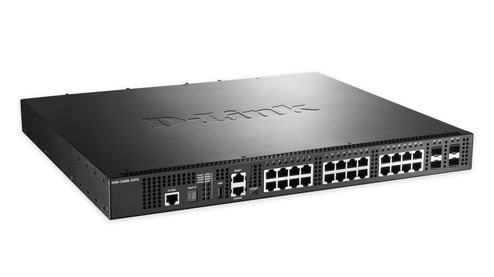 D - Link DXS - 3400 - 24TC netwerk - switch Managed L3 Gigabit Ethernet (10/100/1000) 1U Zwart DXS - 3400 - 24TC - Compridis