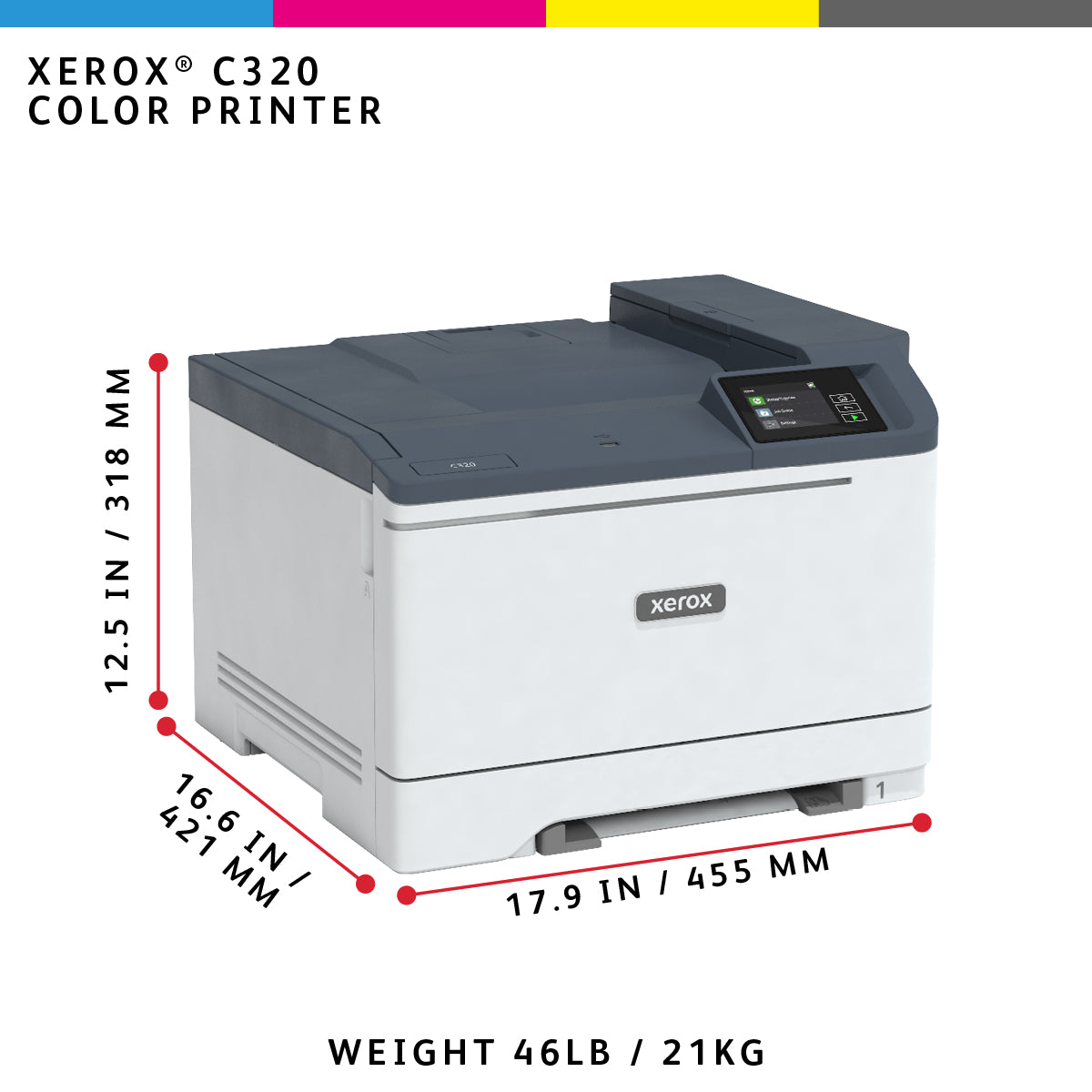 C320V - Laser printer - Color - 33 ppm - WiFi C320V_DNI