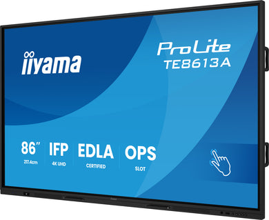 IIYAMA ProLite TE8613A-B2AG 85.6″ 4K UHD Touchscreen – Black