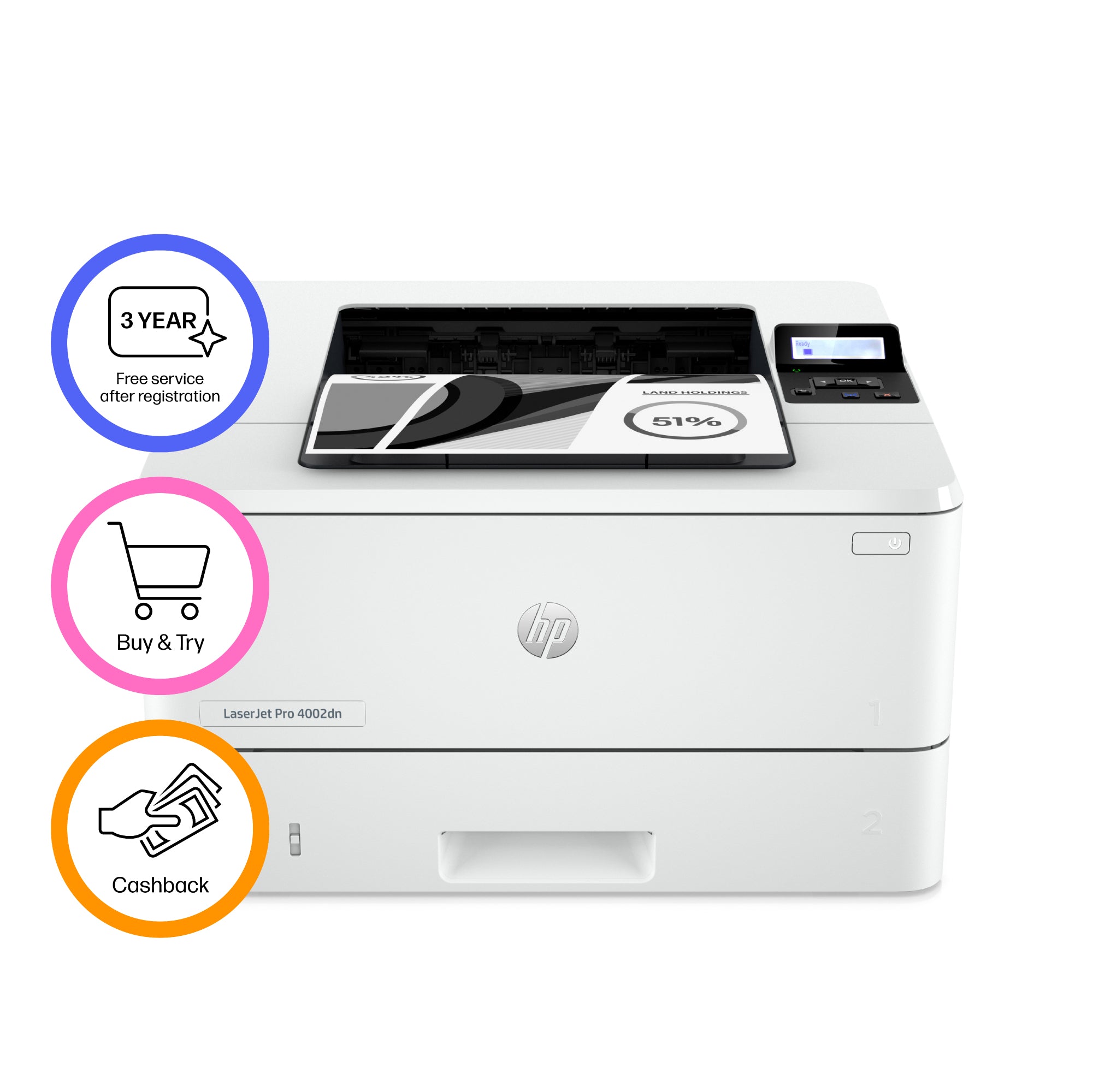 LaserJet Pro 4002dn Printer 2Z605F#B19