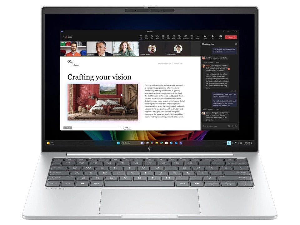 HP EliteBook 8 G1a 14" Ryzen AI 7 350 32 GB 1 TB 14" W11P QWERTY US AD3T2ET#ABH - Compridis