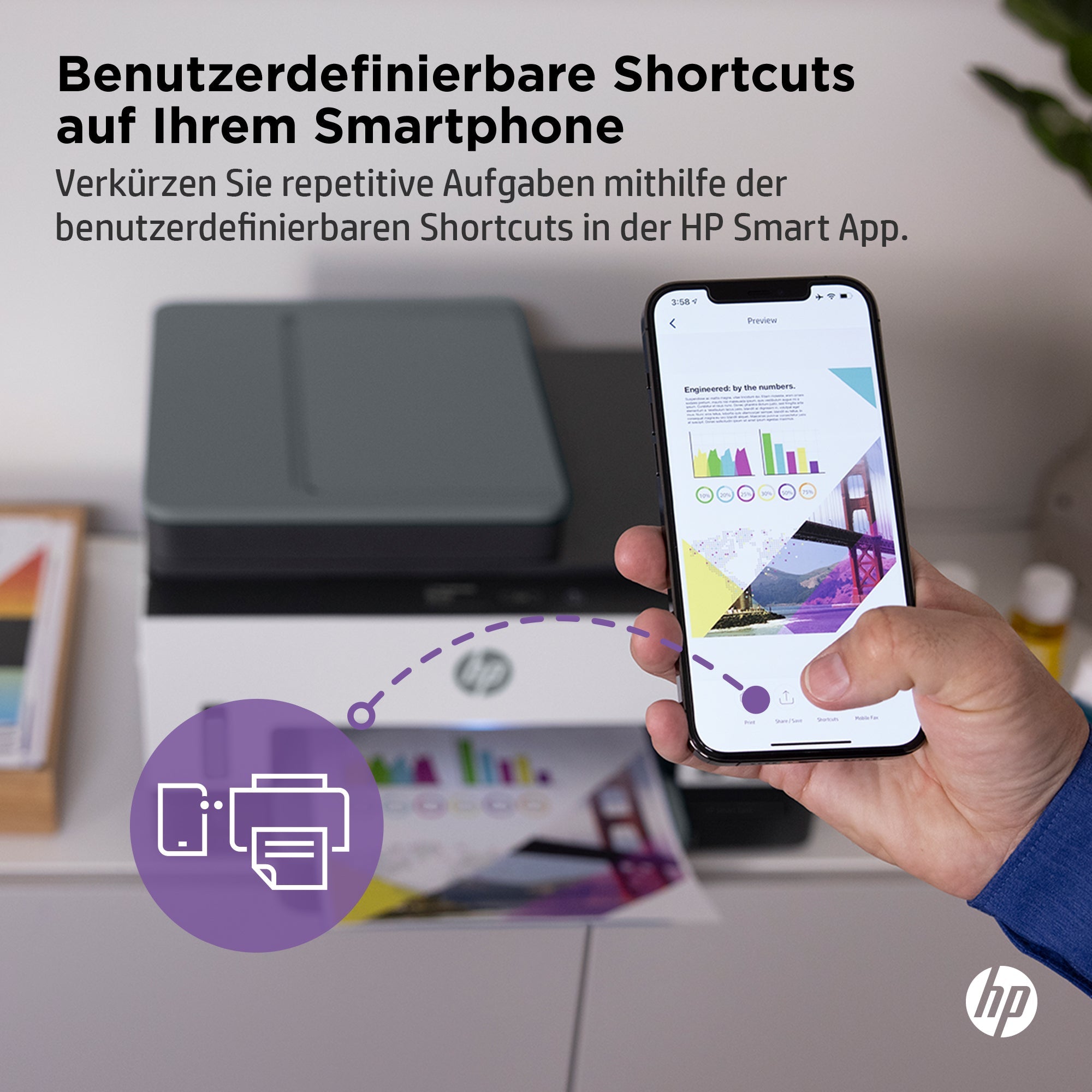 HP Smart Tank 7605 Draadloos All - in - One Kleur Printer, Dubbelzijdig printen; Kopieerapparaat, Scanner 28C02ABHC - Compridis