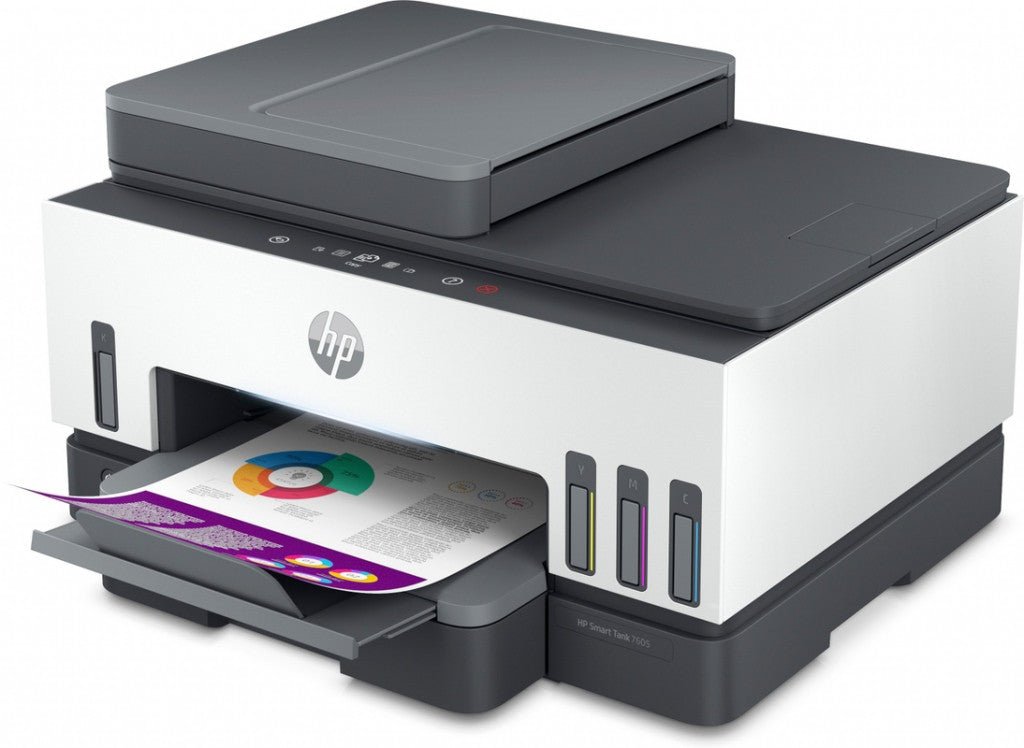 HP Smart Tank 7605 Draadloos All - in - One Kleur Printer, Dubbelzijdig printen; Kopieerapparaat, Scanner 28C02ABHC - Compridis