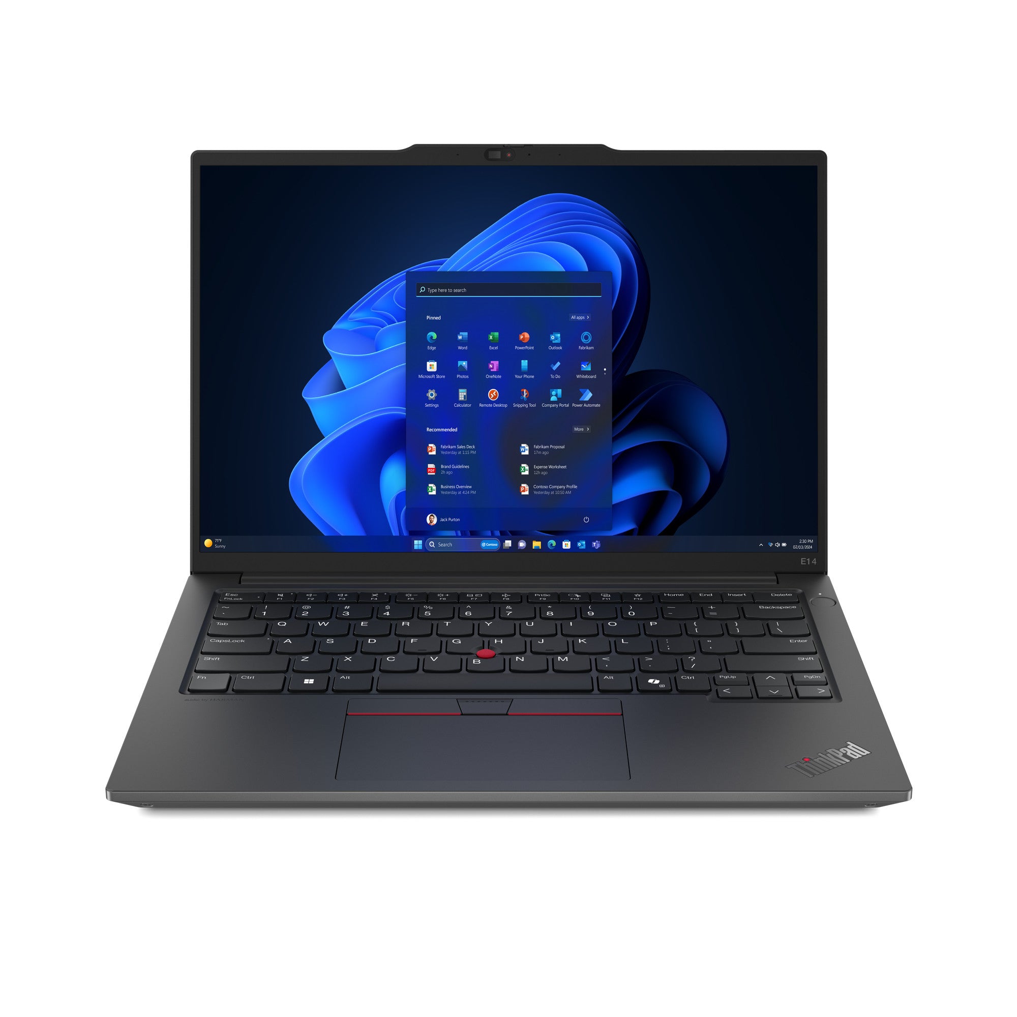 Lenovo ThinkPad E14 Gen 6 (Intel) Intel Core Ultra 7 155H Laptop 35.6 cm (14") WUXGA 16 GB DDR5-SDRAM 512 GB SSD Wi-Fi 6E (802.11ax) Windows 11 Pro English Black 21M7002YMH