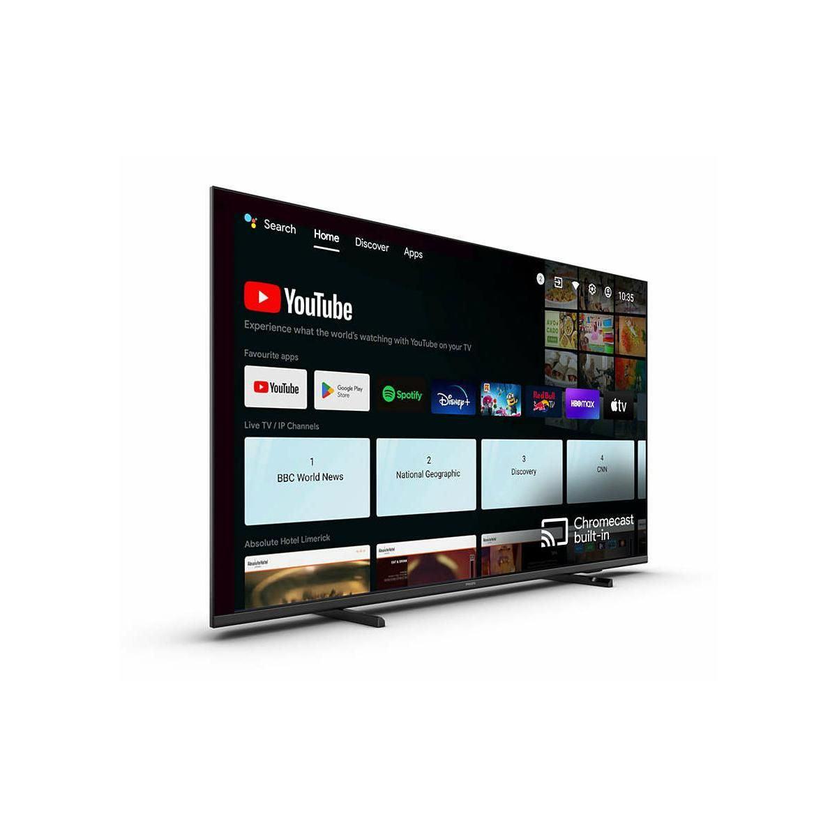 Philips 43HFL4518U/12 hospitality TV 109.2 cm (43") 4K Ultra HD 350 cd/m² Smart TV Black 20 W 43HFL4518U/12