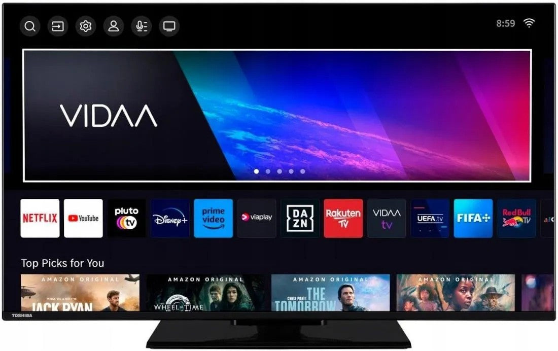 Toshiba 43UV3463DA TV 109.2 cm (43") 4K Ultra HD Smart TV Wi-Fi Black 300 cd/m² 43UV3463DA
