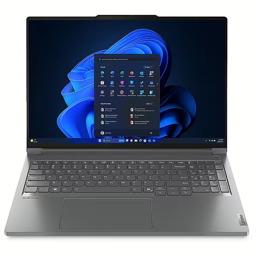 Lenovo ThinkBook 16p G5 IRX Intel® Core™ i7 i7-14650HX Laptop 40.6 cm (16") WQXGA 16 GB DDR5-SDRAM 512 GB SSD NVIDIA GeForce RTX 4060 Wi-Fi 6E (802.11ax) Windows 11 Pro Belgian Grey 21N50017MB