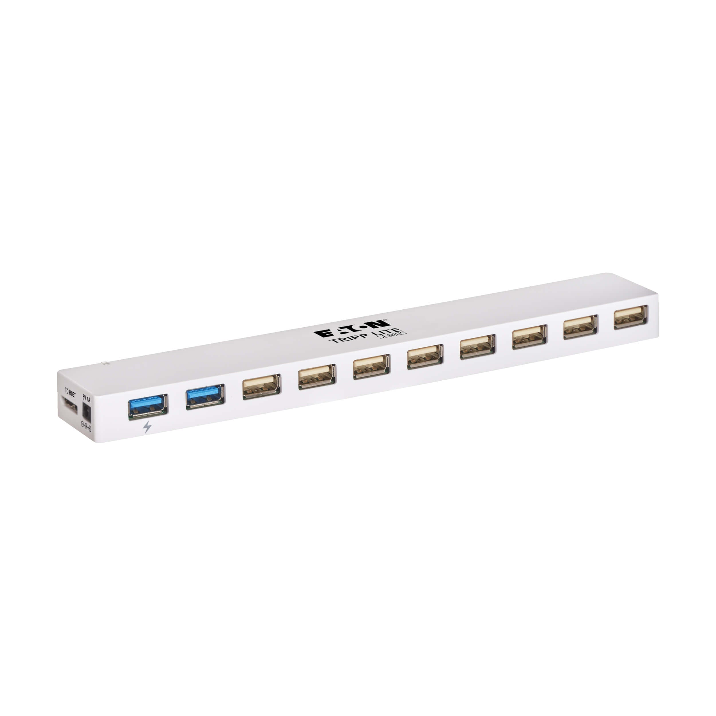 Tripp Lite U360-010C-2X3 10-Port USB 3.x (5Gbps) / USB 2.0 Combo Hub - USB Charging, 2 USB 3.x & 8 USB 2.0 Ports U360-010C-2X3