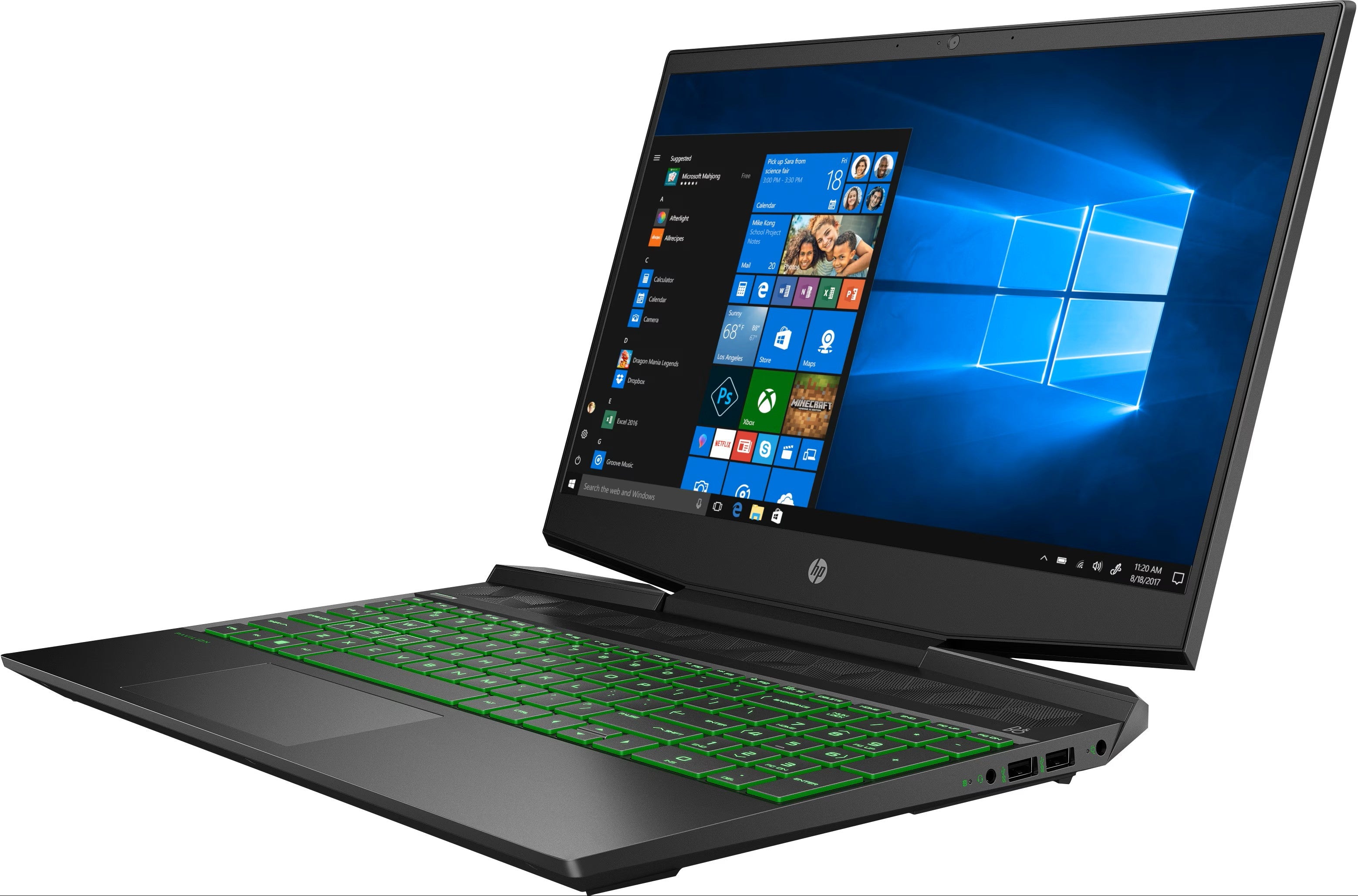 HP Pavilion i5-9300H 16GB/512GB/15,6" GTX 1650 Green) 15.6" german Keyboard 7DJ89EA#ABD