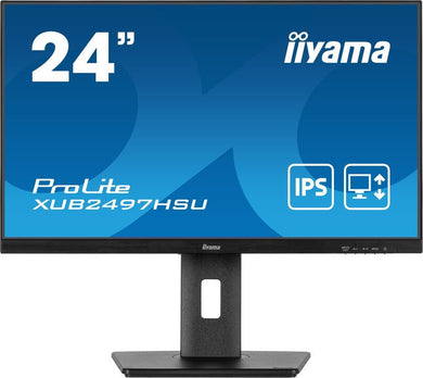 iiyama ProLite XUB2497HSU - B1 computer monitor 61 cm (24") 1920 x 1080 Pixels Full HD LED Zwart XUB2497HSU - B1 - Compridis