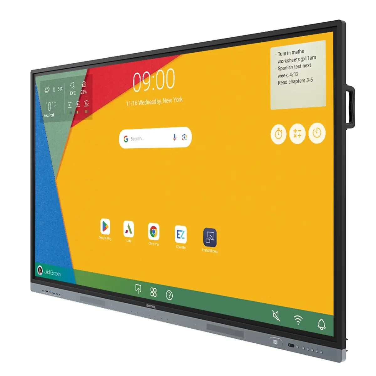 BenQ RM7504 interactive whiteboard 190.5 cm (75") 3840 x 2160 pixels Touchscreen Black RM7504