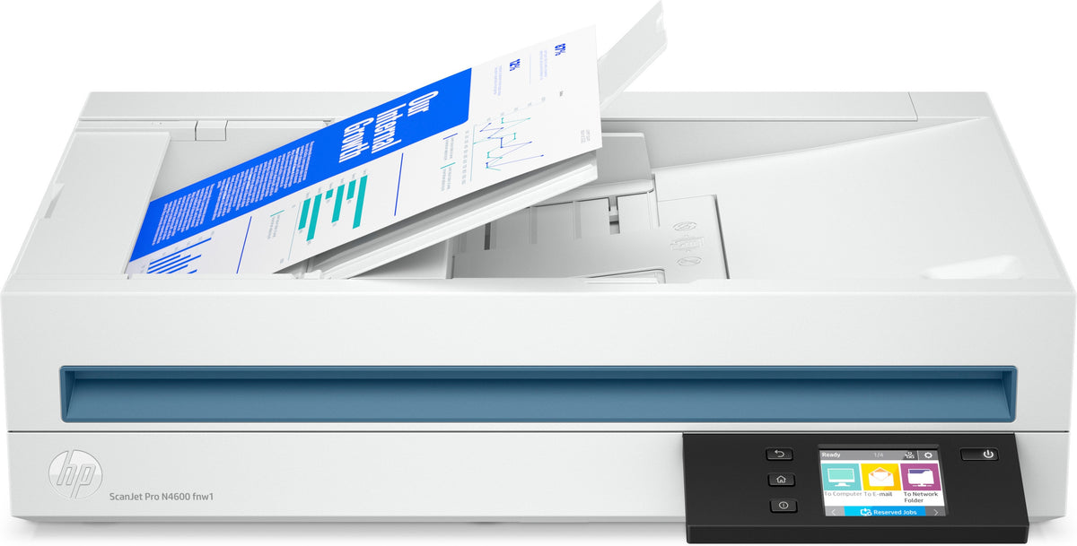 HP Scanjet Pro N4600 fnw1 20G07A#B19 ADF/Flatbed Scanner 1200×1200 DPI White