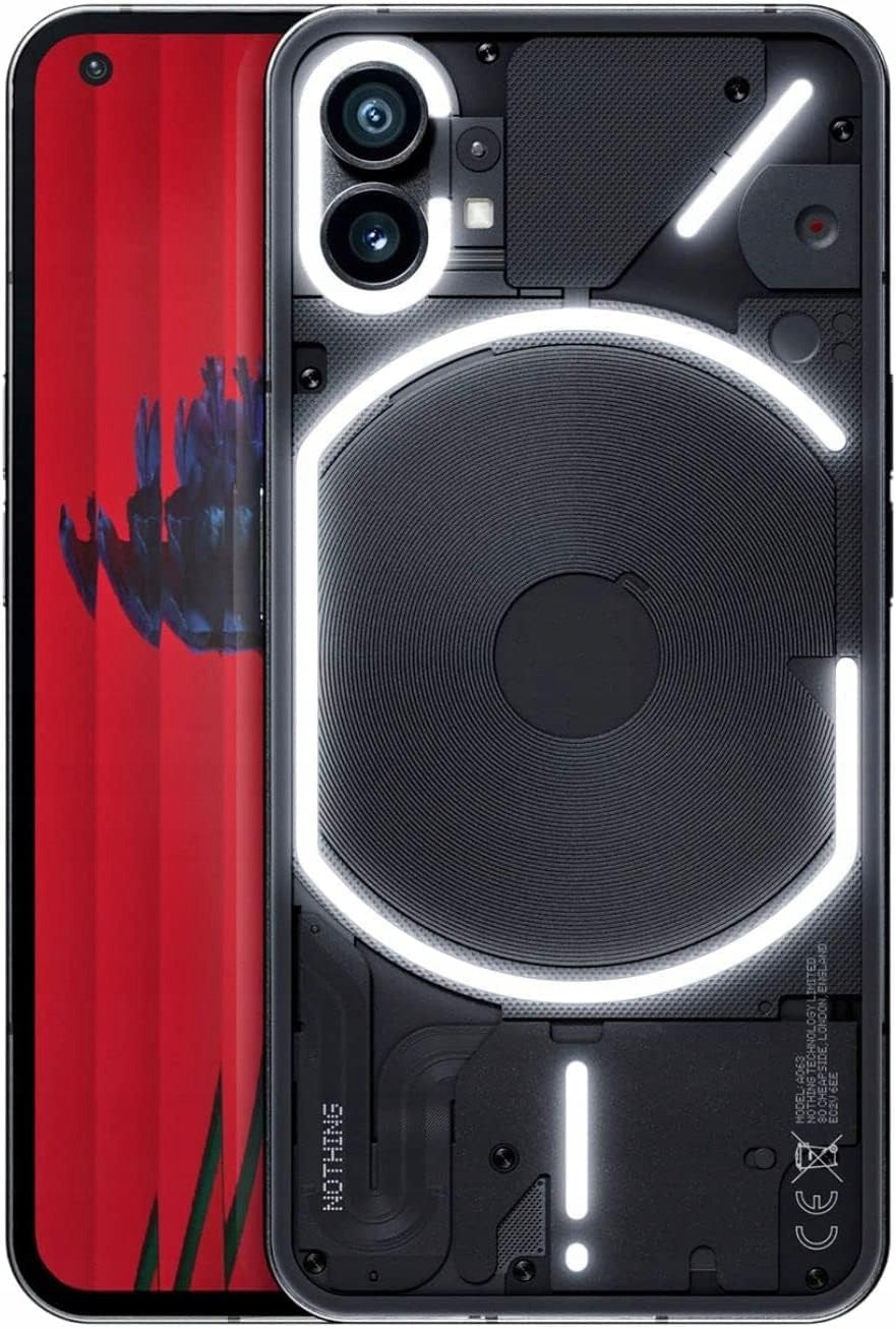 Nothing Phone (1) 16.6 cm (6.55") Dual SIM 5G USB Type-C 8 GB 128 GB 4500 mAh Black A10400006