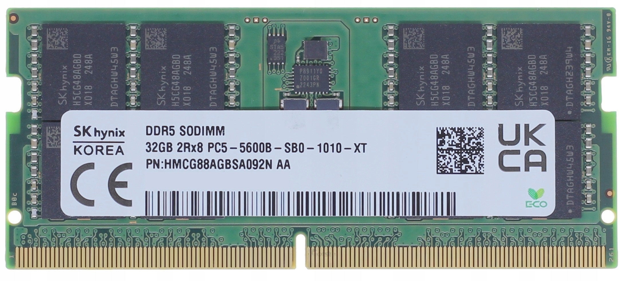 Integral 32GB LAPTOP RAM MODULE DDR5 5600MHz SODIMM PC5-44800 UNBUFFERED NON-ECC 1.1V 2GX8 CL46 EQV. TO HMCG88AGBSA092N FOR SK HYNIX HMCG88AGBSA092N 
