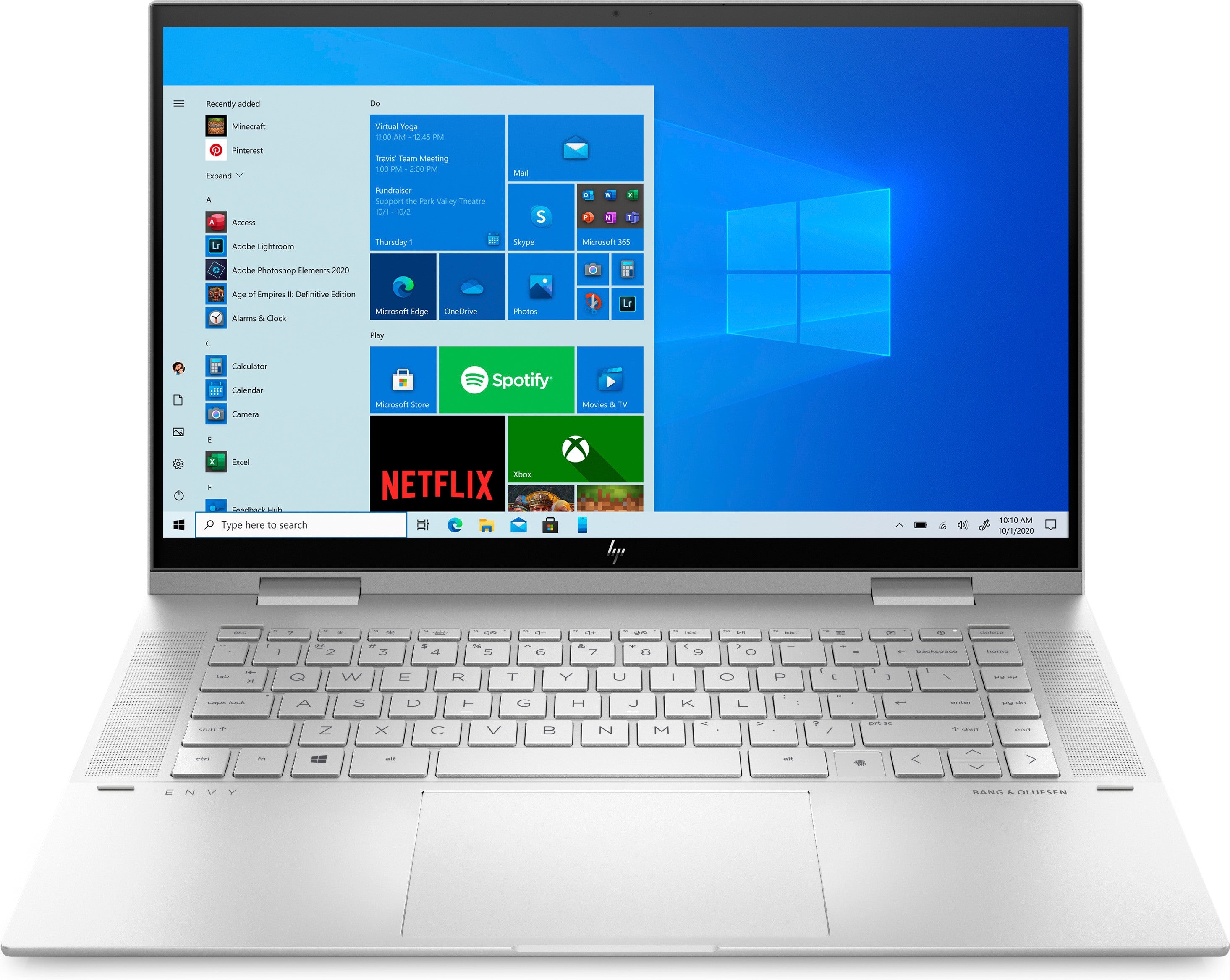 HP Envy x360 15.6" Intel Core i7-1165G7 16GB RAM 1TB SSD NVIDIA GeForce MX450 AZERTY French 45Y51EA#UUG