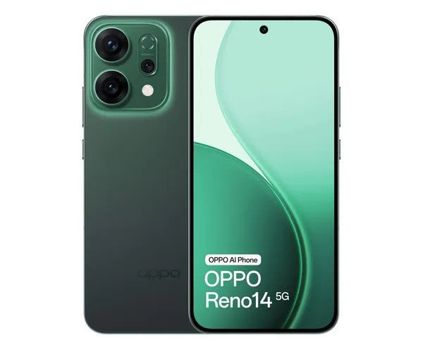 OPPO 14 5G CPH2737 smartphone 16.7 cm (6.59") Dual SIM Android 15 USB Type-C 12 GB 256 GB 6000 mAh Green CPH2737