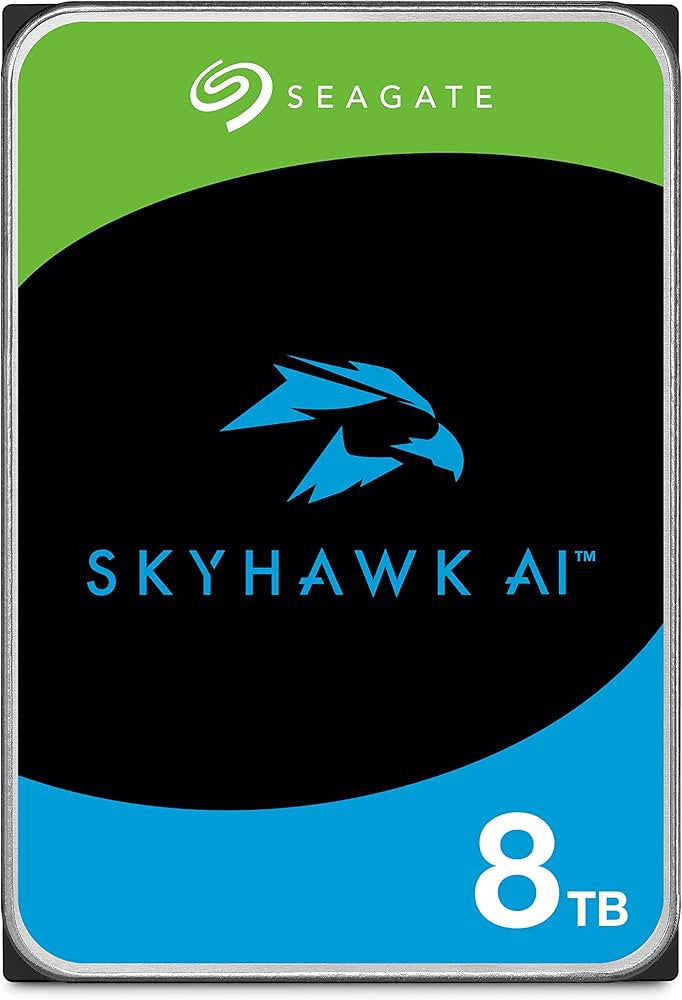 Seagate SkyHawk AI internal hard drive 8 TB 7200 RPM 256 MB 3.5" Serial ATA III ST8000VE001