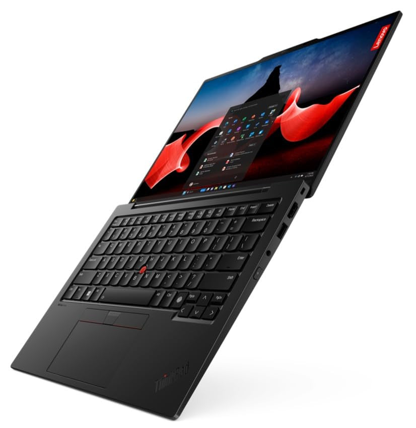 Lenovo ThinkPad X1 Carbon Gen 12 Intel Core Ultra 7 155U Laptop 35.6 cm (14") WUXGA 32 GB LPDDR5x-SDRAM 1 TB SSD Wi-Fi 6E (802.11ax) Windows 11 Pro English Black 21KC004TMH