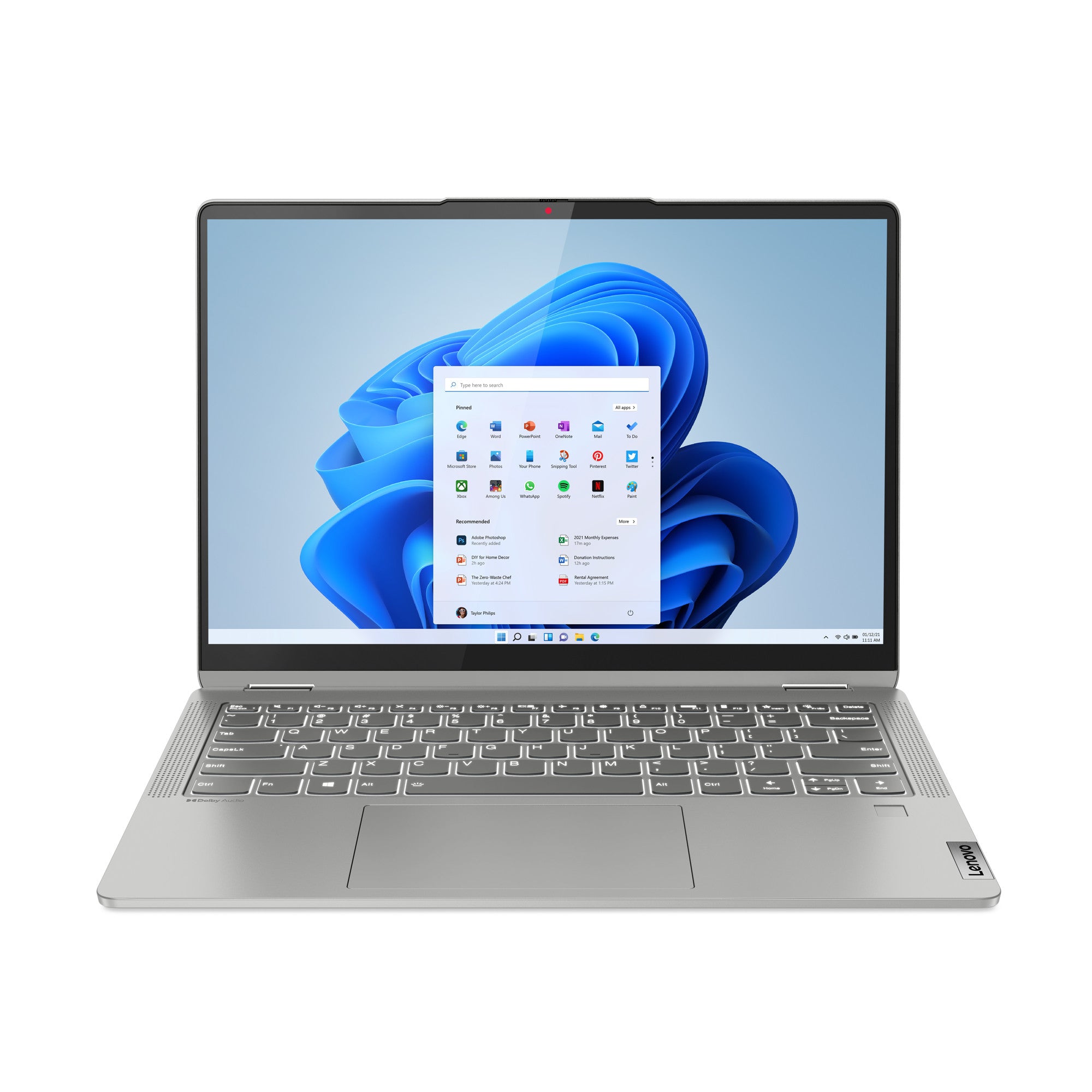 Lenovo IdeaPad Flex 5 14IAU7 Intel® Core™ i5 i5-1235U Hybrid (2-in-1) 35.6 cm (14") Touchscreen WUXGA 16 GB LPDDR4x-SDRAM 512 GB SSD Wi-Fi 6 (802.11ax) Windows 11 Home Belgian Grey 82R700HNMB
