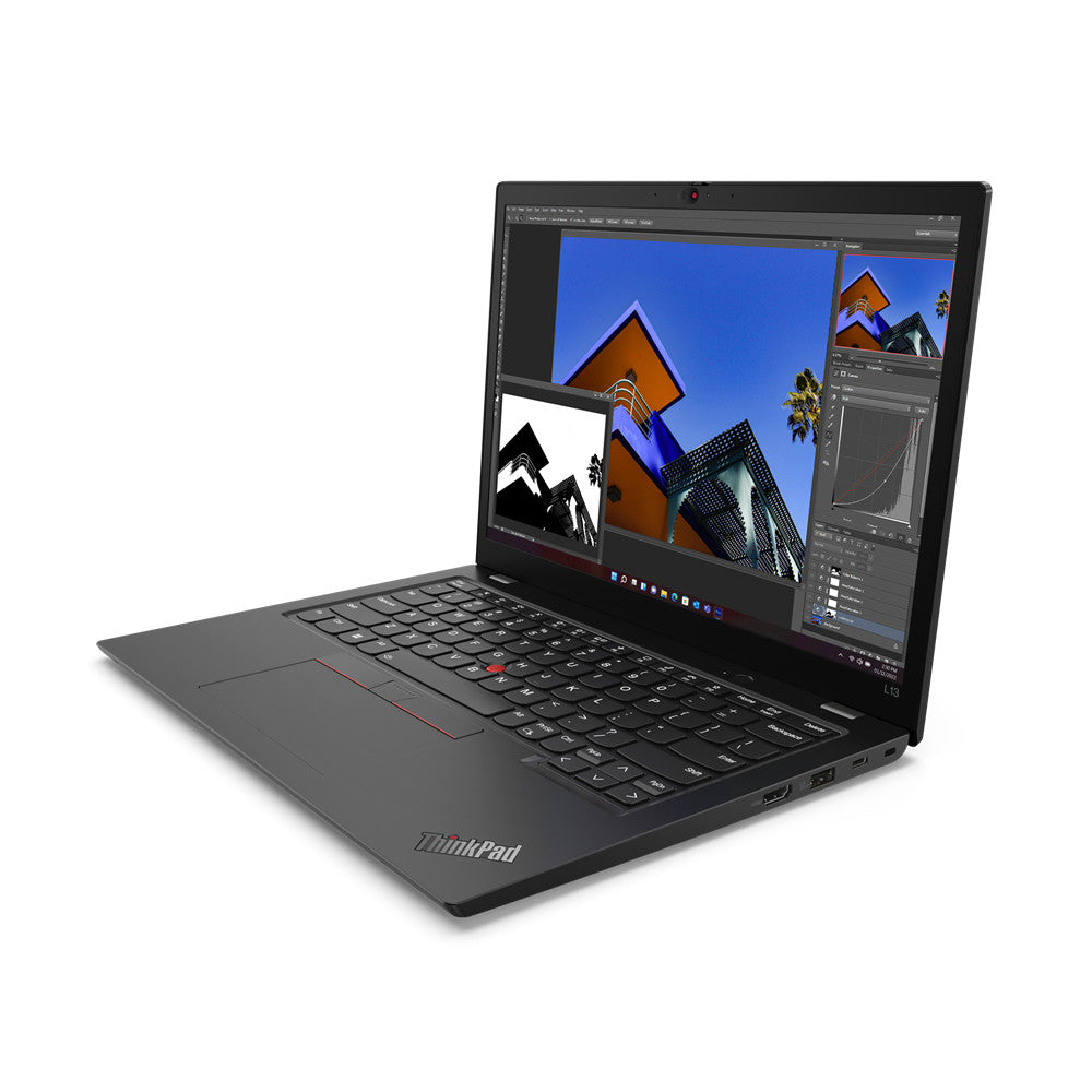 Lenovo ThinkPad L13 Gen 4 (Intel) Intel® Core™ i7 i7-1355U Laptop 33.8 cm (13.3") WUXGA 16 GB LPDDR5-SDRAM 512 GB SSD Wi-Fi 6 (802.11ax) Windows 11 Pro English Black 21FG001TMH