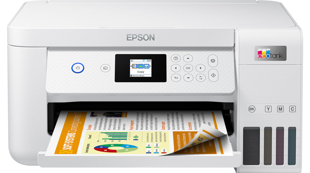 Epson EcoTank ET-2856 A4 Wi-Fi All-in-One Printer – High-Yield Ink – White