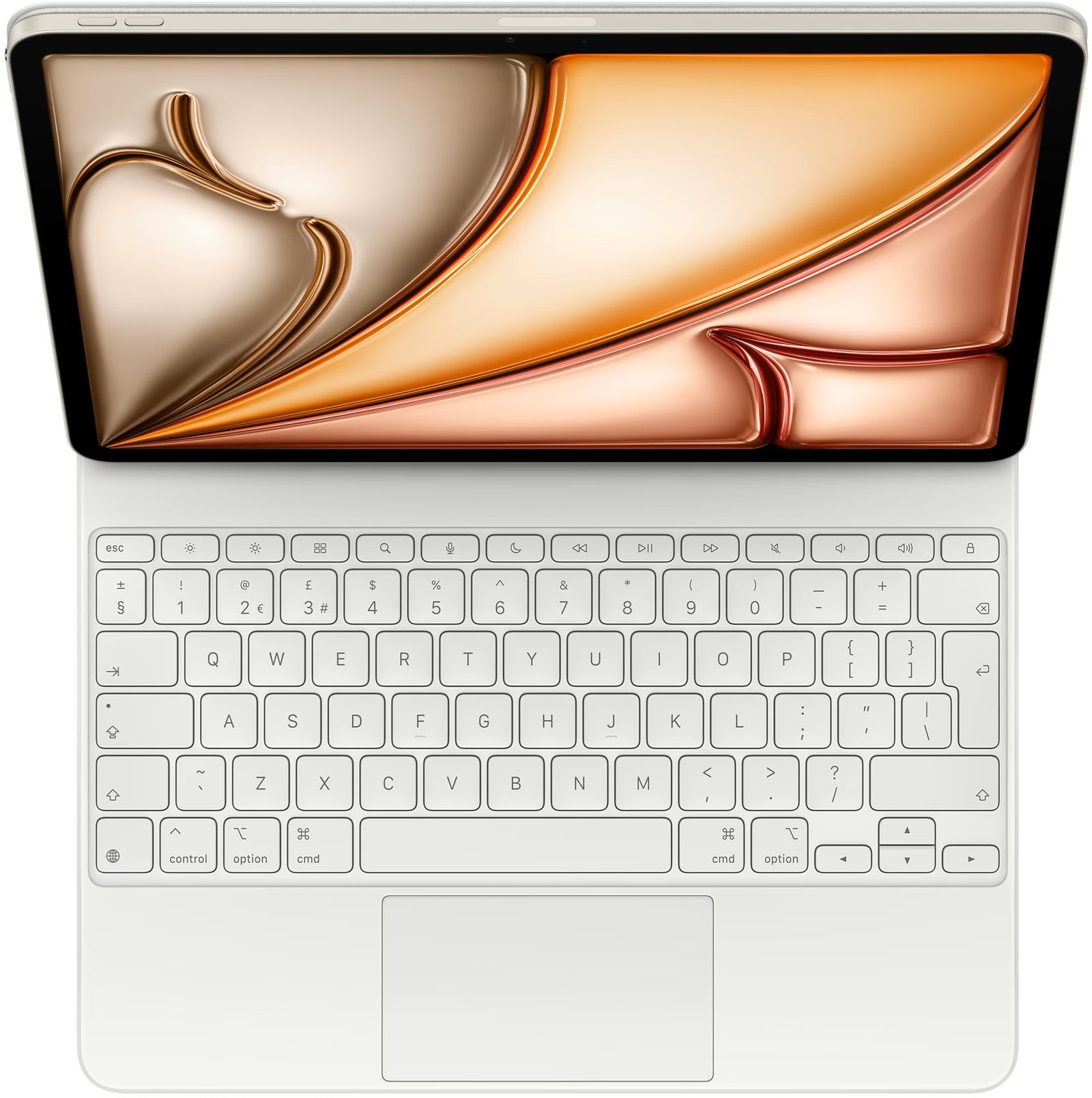APPLE Magic Keyboard voor 13‑INCH iPad Air (M3) Engels (M3 VK) Wit MDFW4B/A - Compridis