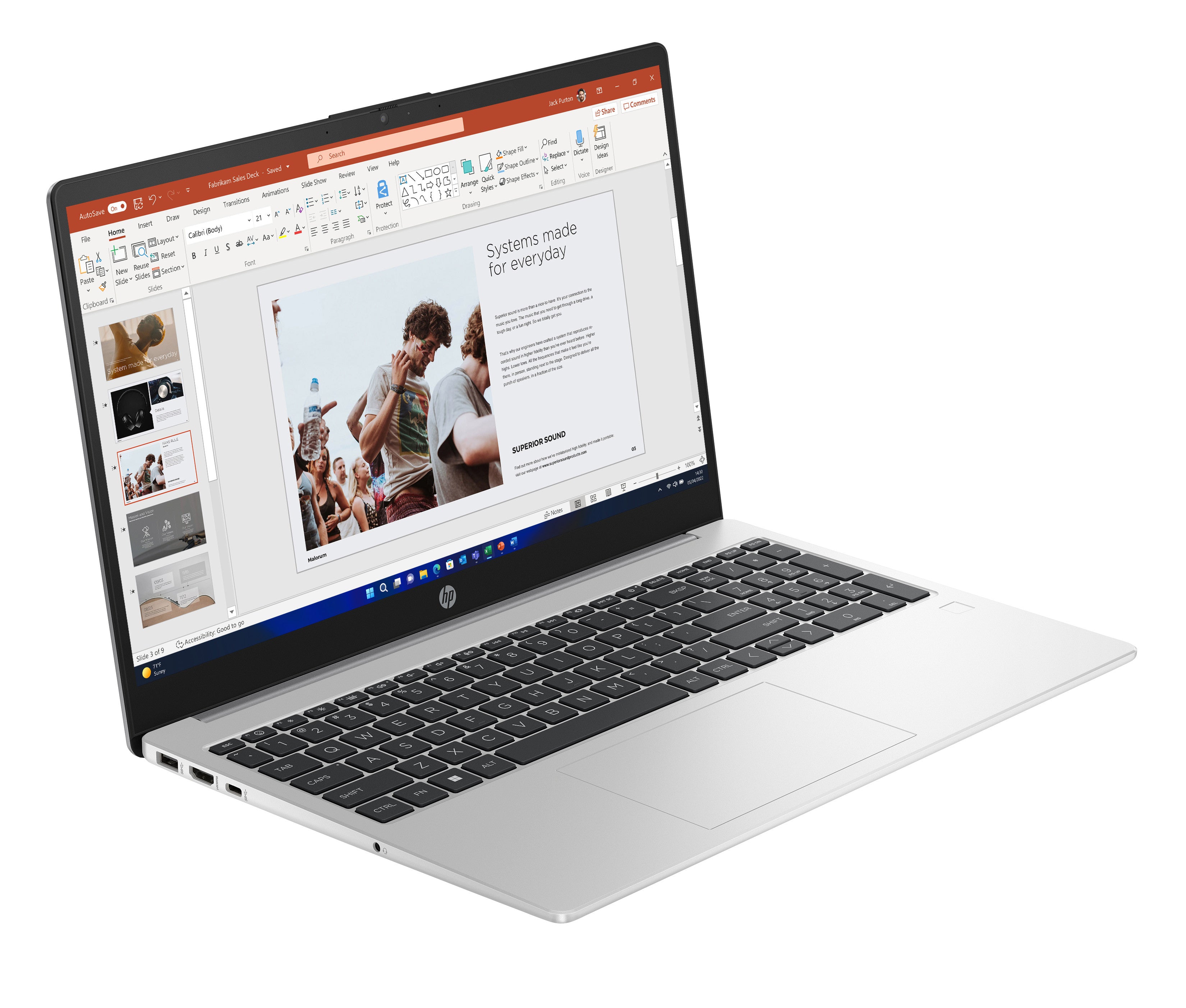 HP 255 G10 AMD Ryzen™ 3 7330U Laptop 39.6 cm (15.6") Full HD 8 GB DDR4-SDRAM 512 GB SSD Wi-Fi 6 (802.11ax) Windows 11 Pro Silver AK9X8AT#ABF