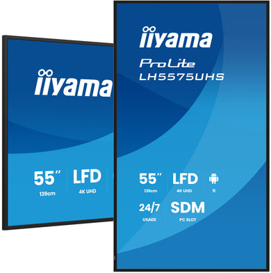 IIYAMA LH5575UHS-B2AG 55″ 4K UHD IPS Digital Signage 500 cd/m²