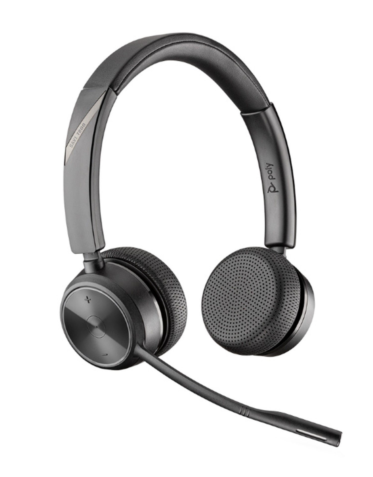 Poly 213352 - 02 hoofdtelefoon/headset Draadloos Hoofdband Kantoor/callcenter Zwart 213352 - 02 - Compridis