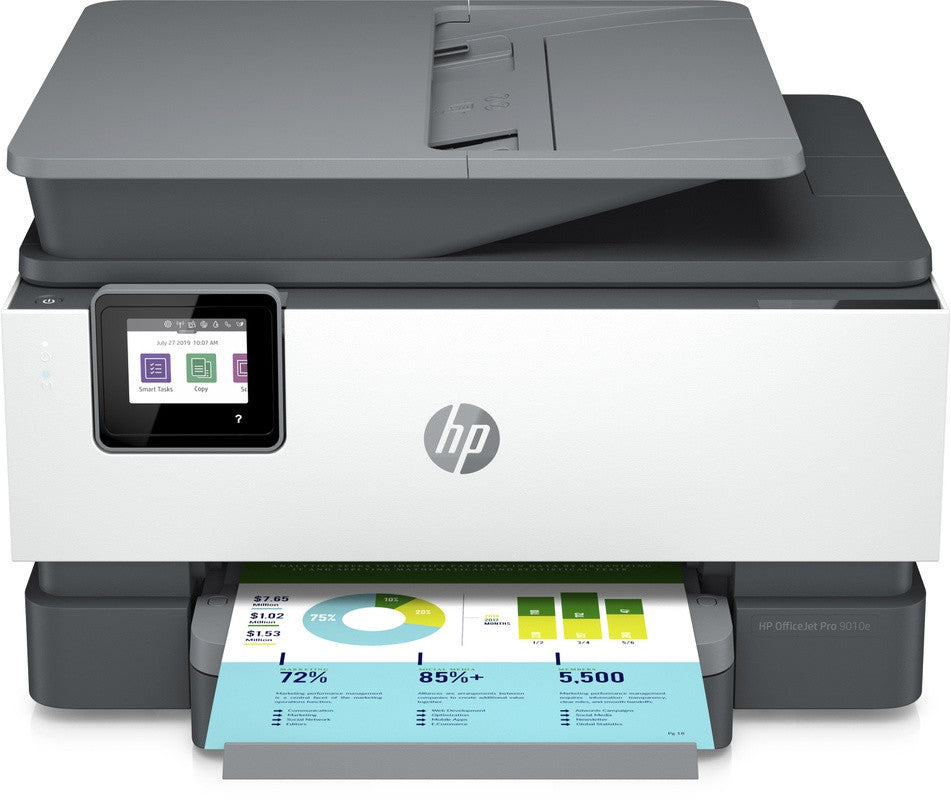 HP OfficeJet Pro 9010e Wireless All-in-One Color Printer, Instant Ink; Two-sided printing 257G4B