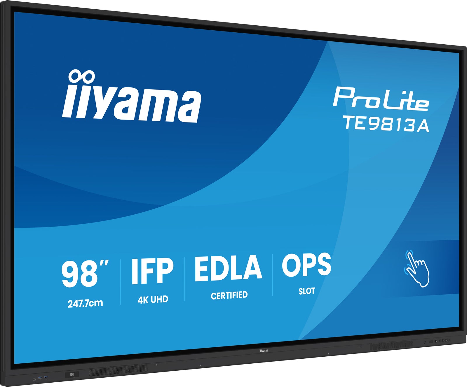 IIYAMA 98" IPS 4K 16:9 Google edla cert ifp TE9813A-B2AG