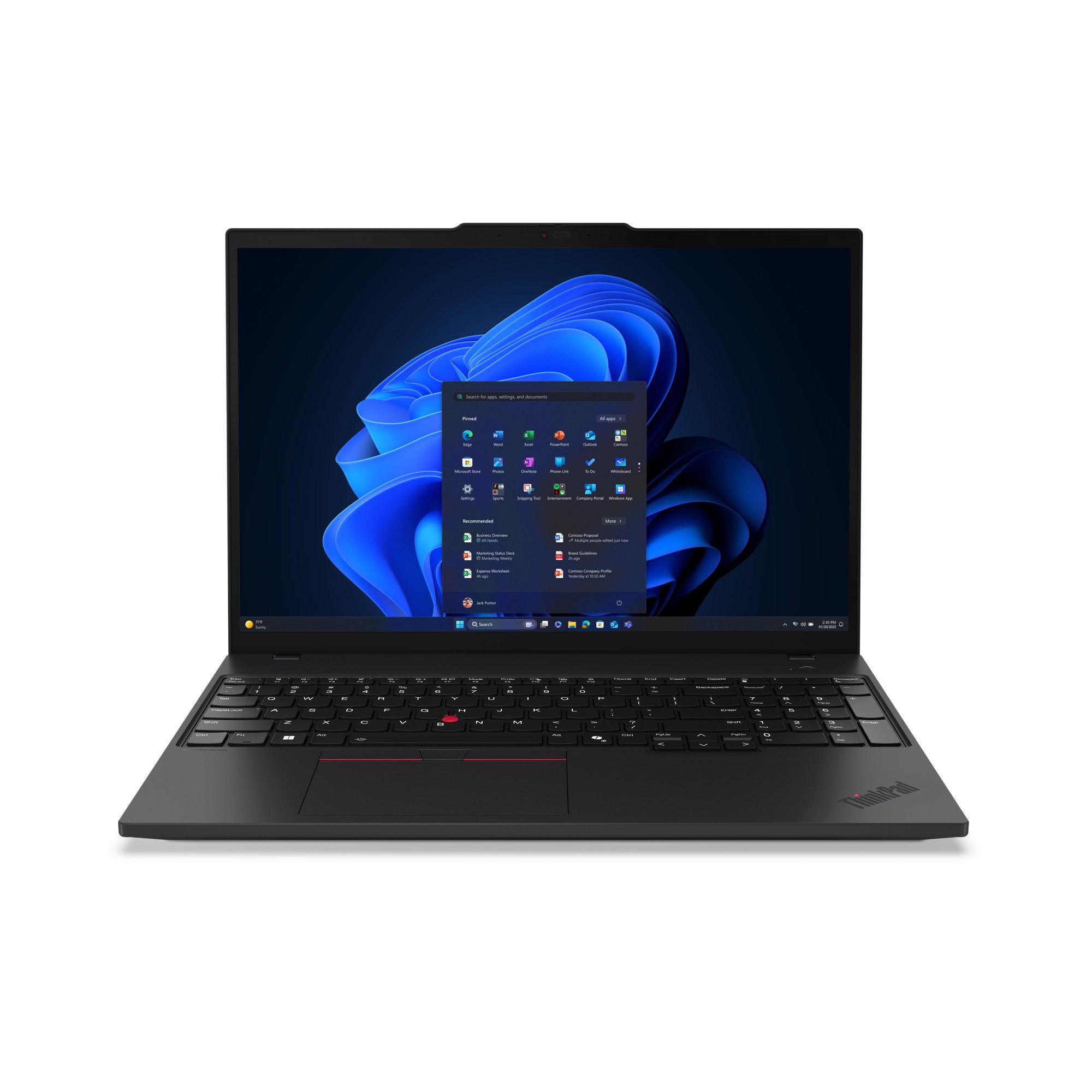 Lenovo ThinkPad T16 Gen 4 (Intel) Intel Core Ultra 5 225U Laptop 40.6 cm (16") WUXGA 32 GB DDR5-SDRAM 1 TB SSD Wi-Fi 6E (802.11ax) Windows 11 Pro German Black 21QE002PGE