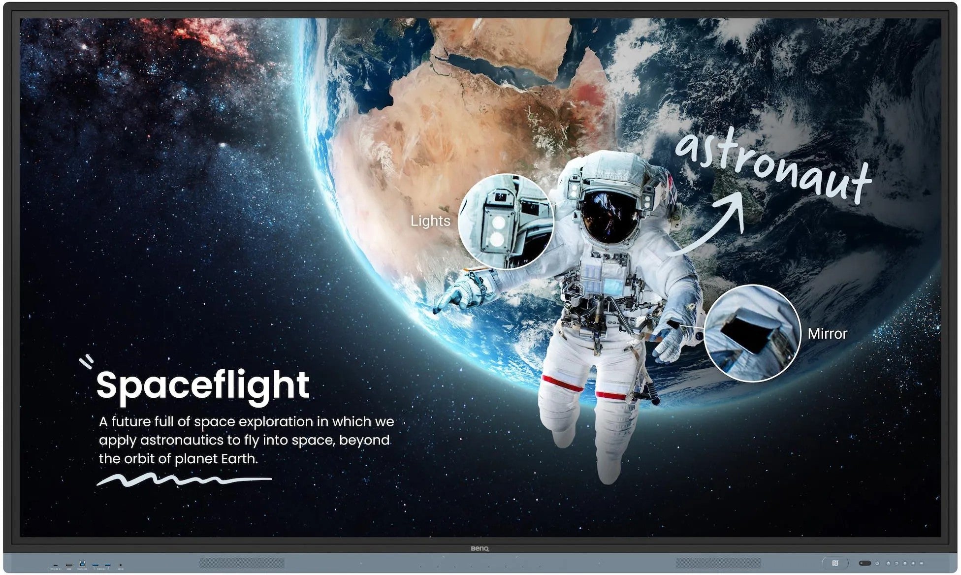 BenQ RM7504 interactive whiteboard 190.5 cm (75") 3840 x 2160 pixels Touchscreen Black RM7504