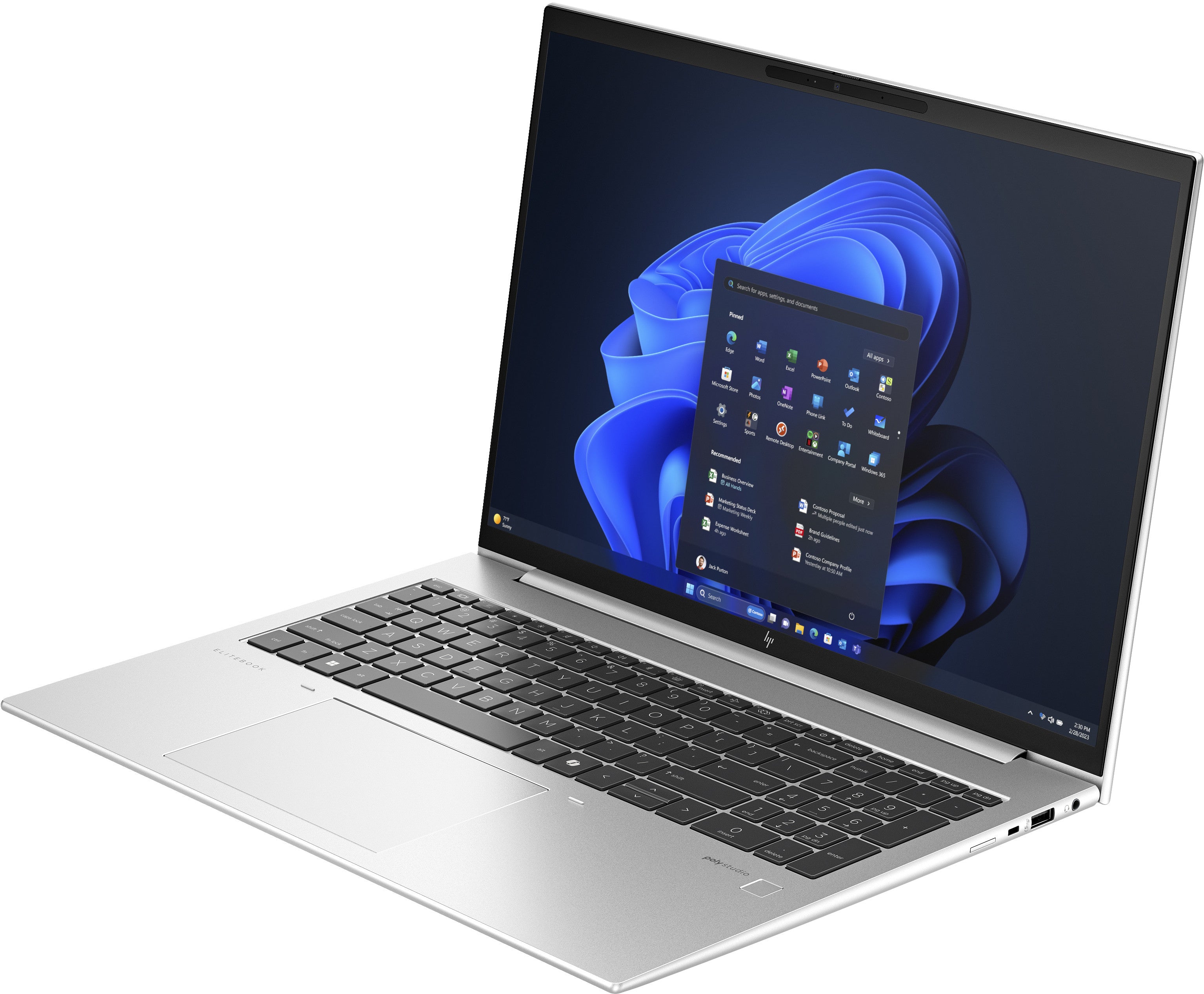 HP EliteBook 860 G11 Intel Core Ultra 5 125U Laptop 40.6 cm (16") WUXGA 16 GB DDR5-SDRAM 512 GB SSD Wi-Fi 6E (802.11ax) Windows 11 Pro AI PC Silver 9G0H4ET#ABH