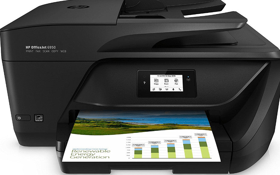 HP OfficeJet 6950 Wireless All-in-One Color Printer, Copier, Scanner P4C78A