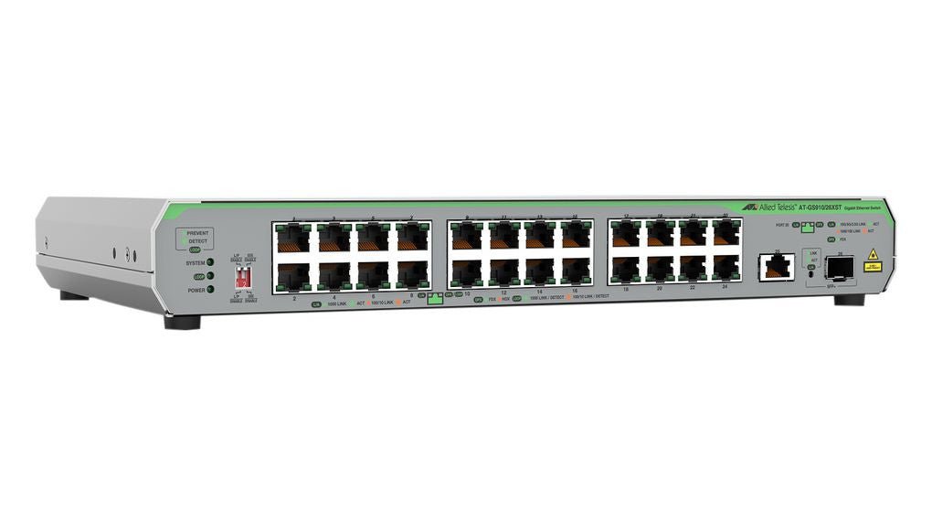 ALLIED TELESIS Gigabit Unmanged Switch met 10G uplink AT - GS910/26XST - 50 - Compridis