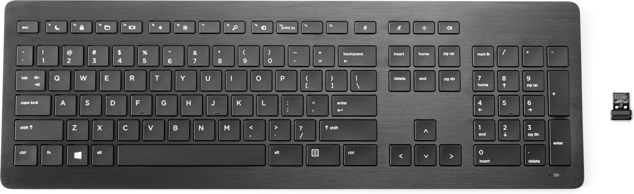 HP Draadloos RF Home Toetsenbord Spaans Zwart 917665 - 071 - Compridis