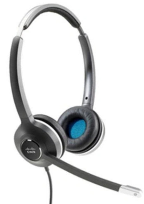 Cisco Headset 532, Wired Dual On-Ear Quick Disconnect Headset with RJ-9 Cable, Charcoal, 2-Year Limited Liability Warranty (CP-HS-W-532-RJ=) CP-HS-W-532-RJ