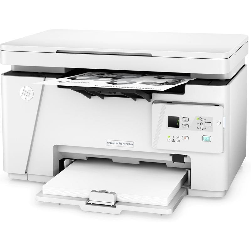 HP LaserJet Pro MFP M26a - Impressora multi-funções - P/B - laser - 216 x 297 mm (original) - A4 (media) - até 18 ppm (cópia) - até 18 ppm (impressão) - 150 folhas - USB 2.0 T0L49A