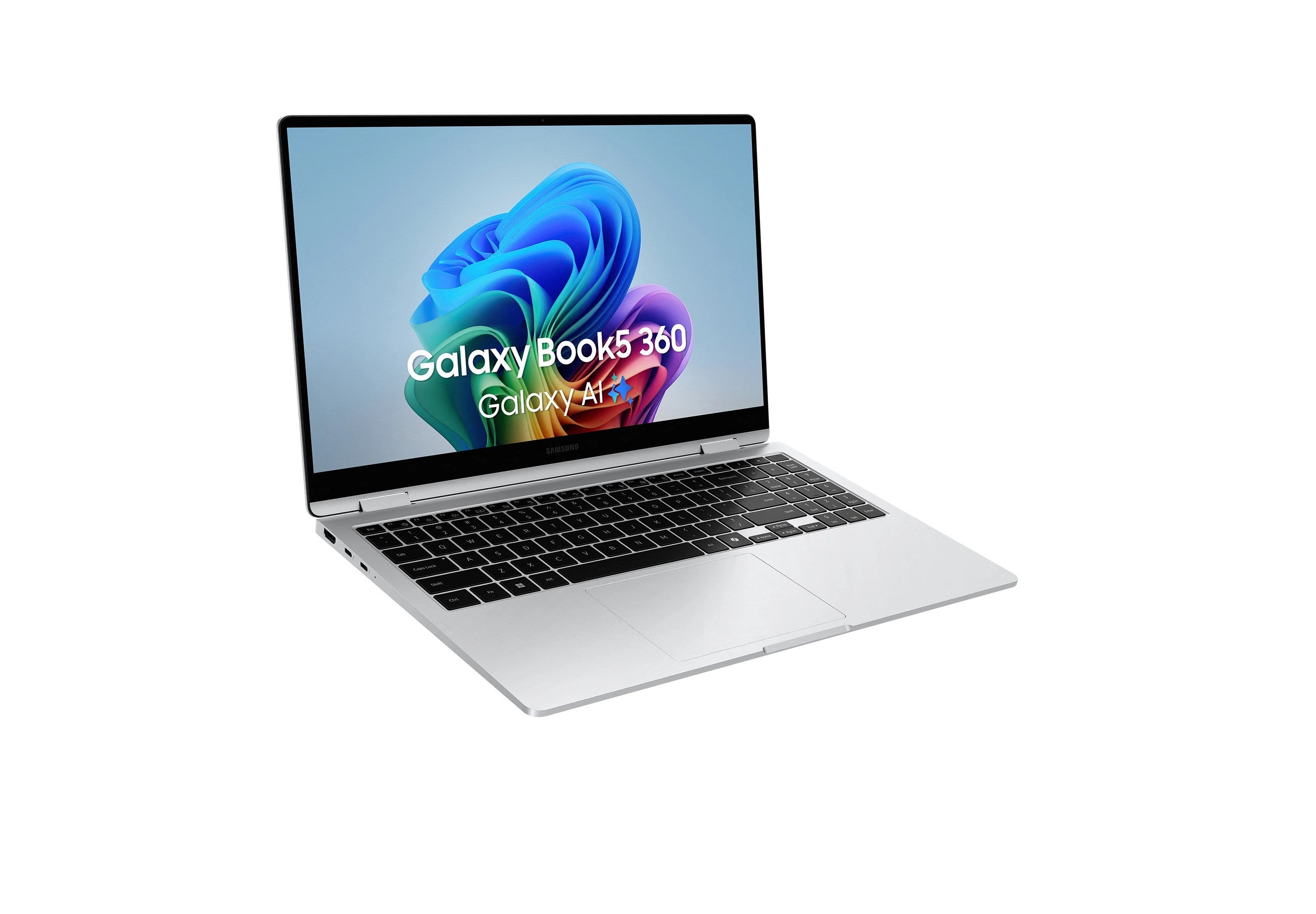 Samsung Galaxy Book5 360 Intel Core Ultra 7 256V Laptop 39.6 cm (15.6") Touchscreen Full HD 16 GB LPDDR5x-SDRAM 512 GB SSD Wi-Fi 7 (802.11be) Windows 11 Home Silver NP750QHA-KB1BE