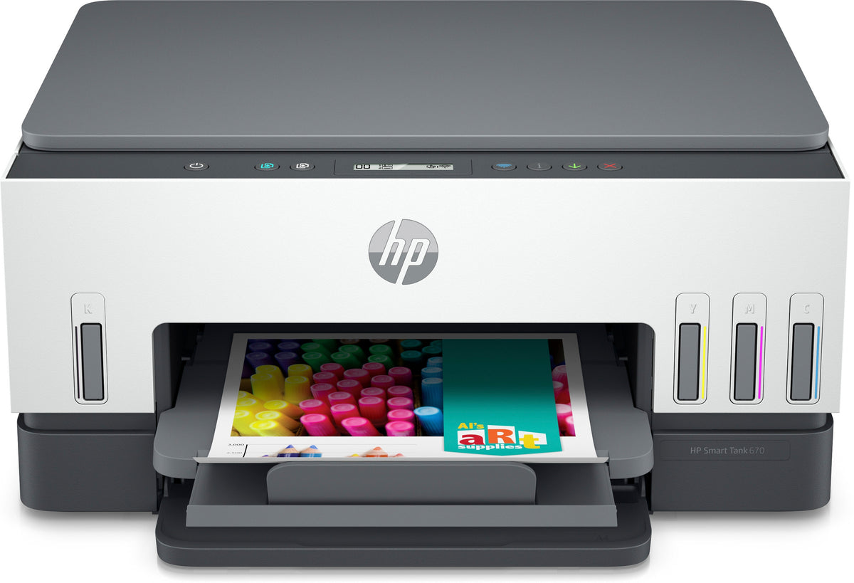 HP Smart Tank 670 All-in-One Printer with Wi-Fi and Duplex Printing