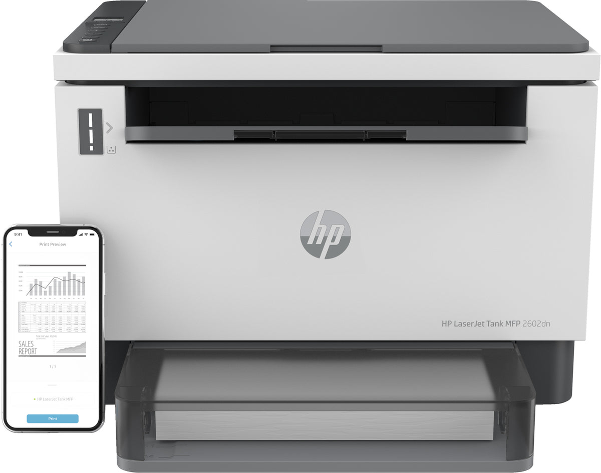 HP LaserJet Tank MFP 2602DN Monochrome Duplex Laser Printer 22 ppm