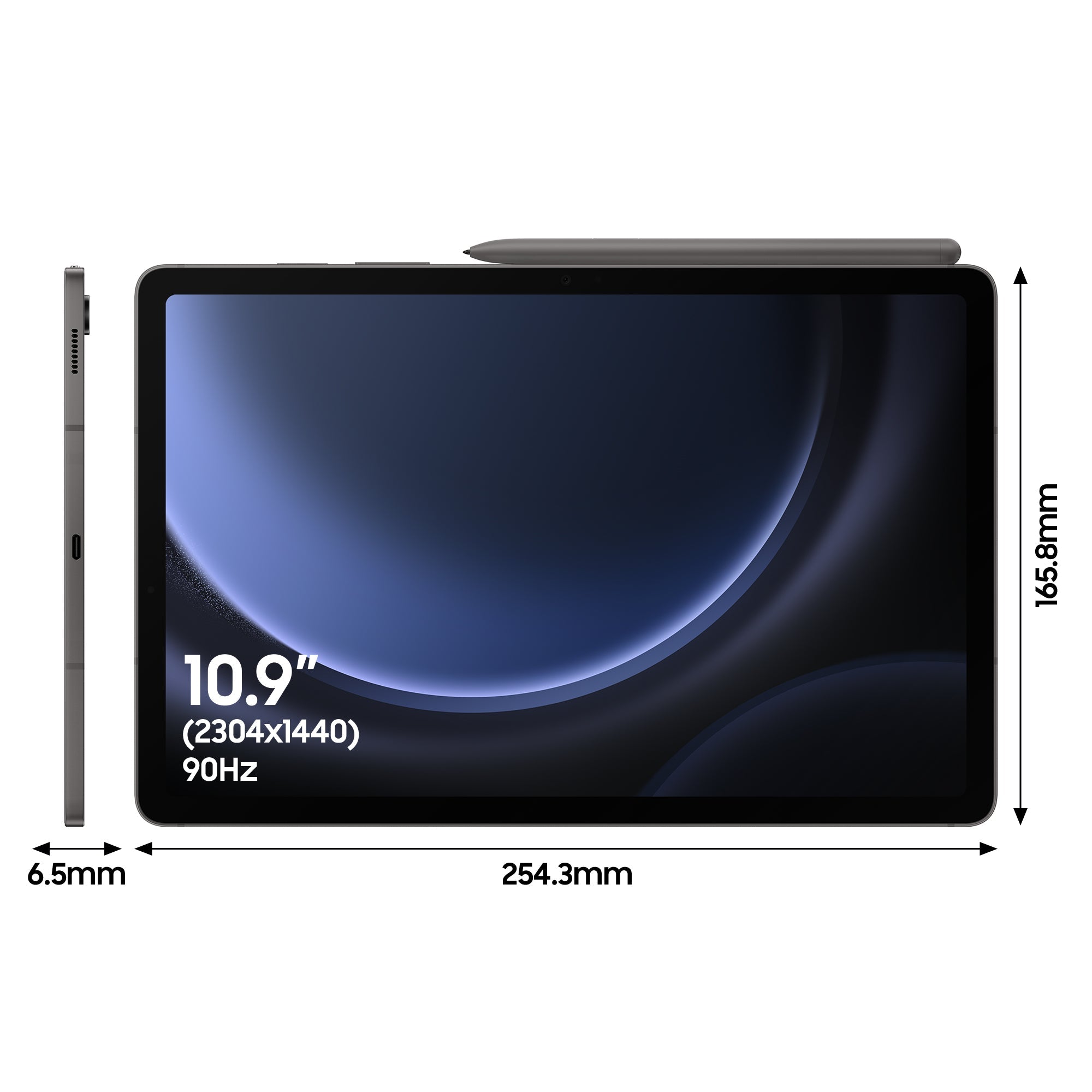 Samsung Galaxy Tab S9 FE WiFi 10.9" 6GB/128GB Grijs - Compridis