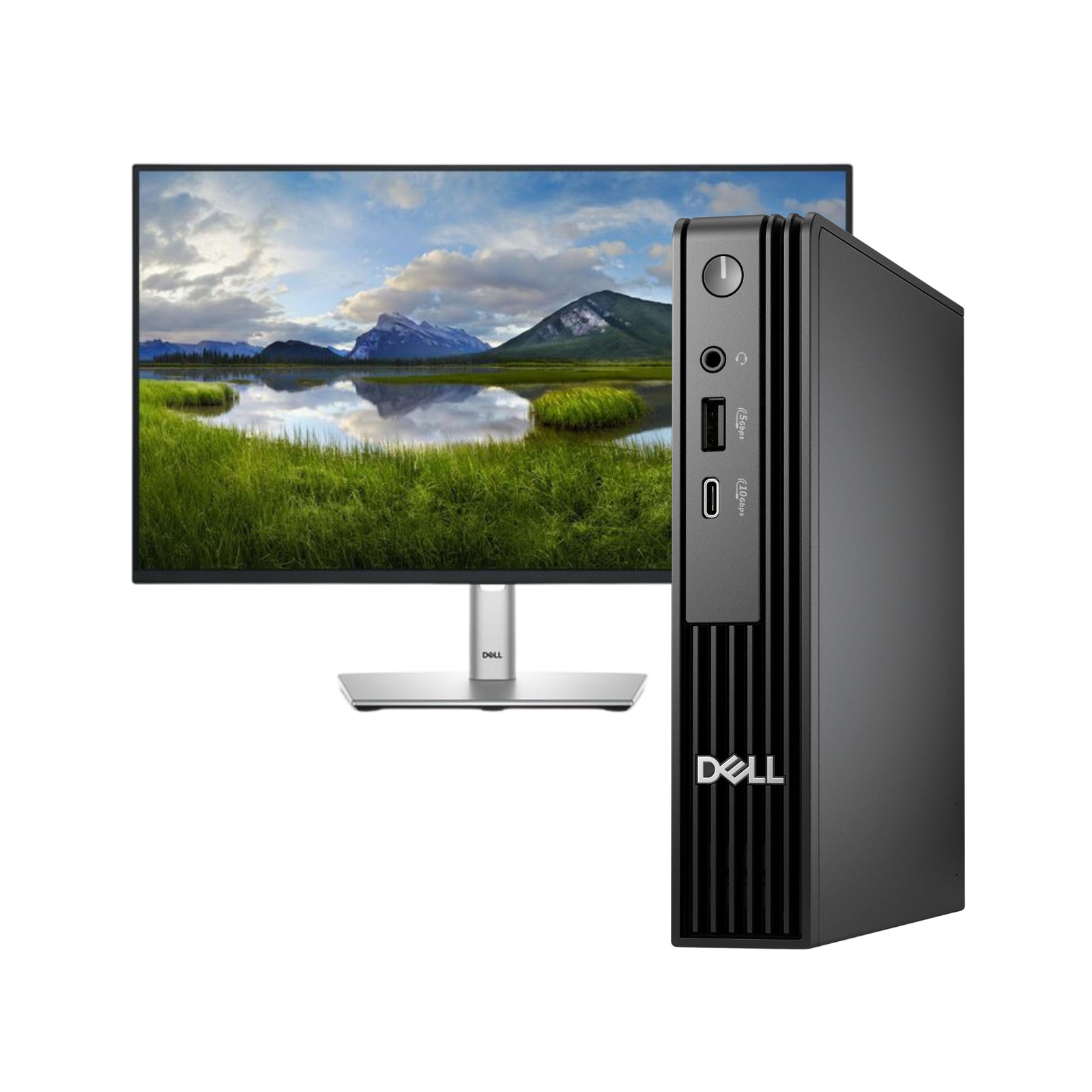 DELL Pro Micro QCM1250 i5-14500T + 24" Monitor P2425H Bundle