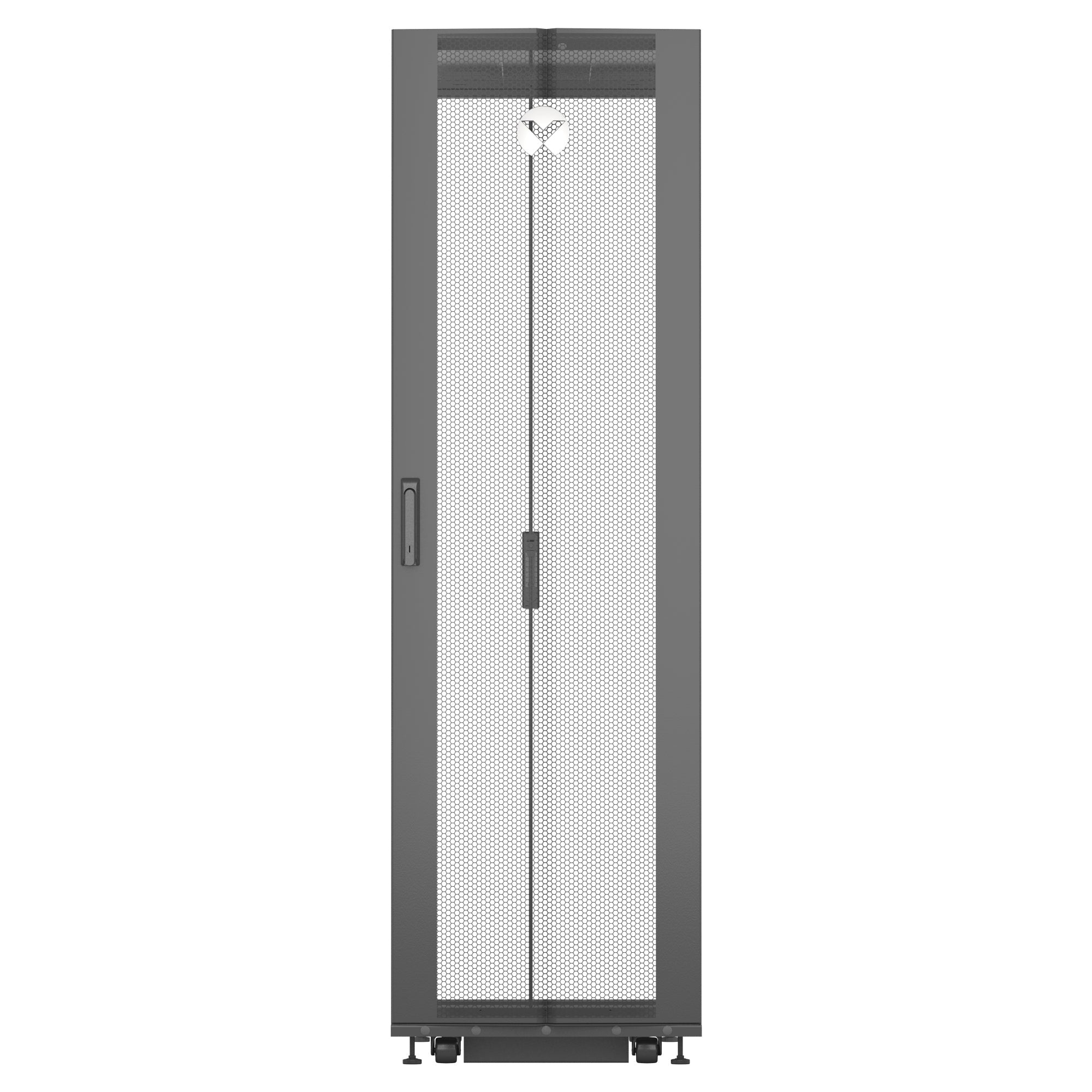 Vertiv VR3300 rack 42U Vrijstaande rek Zwart, Transparant DCMDB8GGGASCRBXAX8 - Compridis
